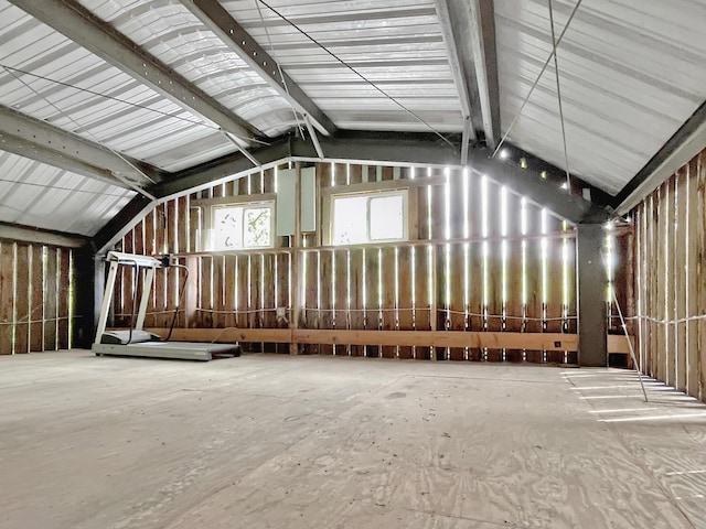 388 Hemlock Ridge Ln, Catawba, VA 24070 - miscellaneous room featuring vaulted ceiling