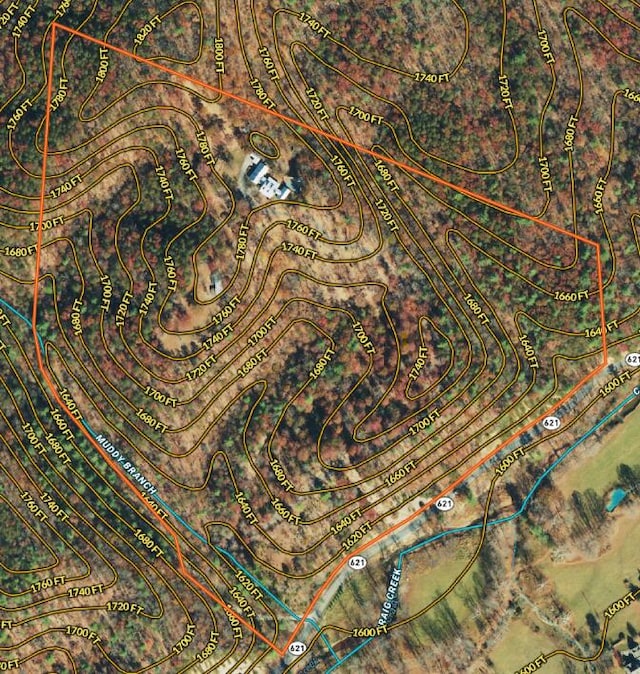 388 Hemlock Ridge Ln, Catawba, VA 24070 - aerial view of property's location
