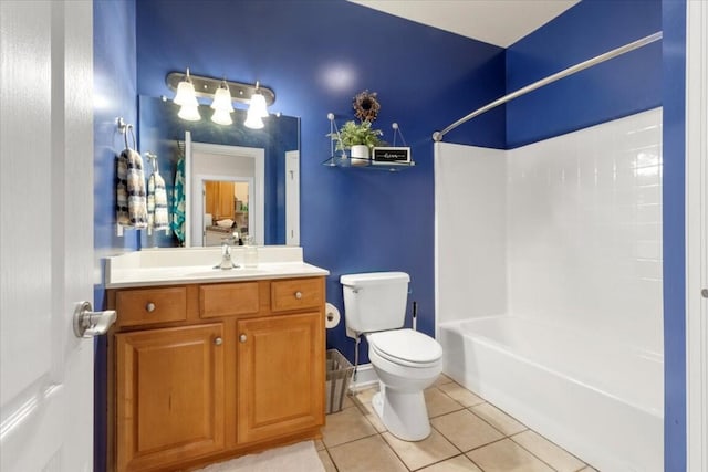 330 Sheliah Ct, Blacksburg, VA 24060 - full bathroom featuring toilet, shower / bathtub combination, tile patterned floors, and vanity
