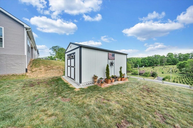 view of outbuilding with an outbuilding