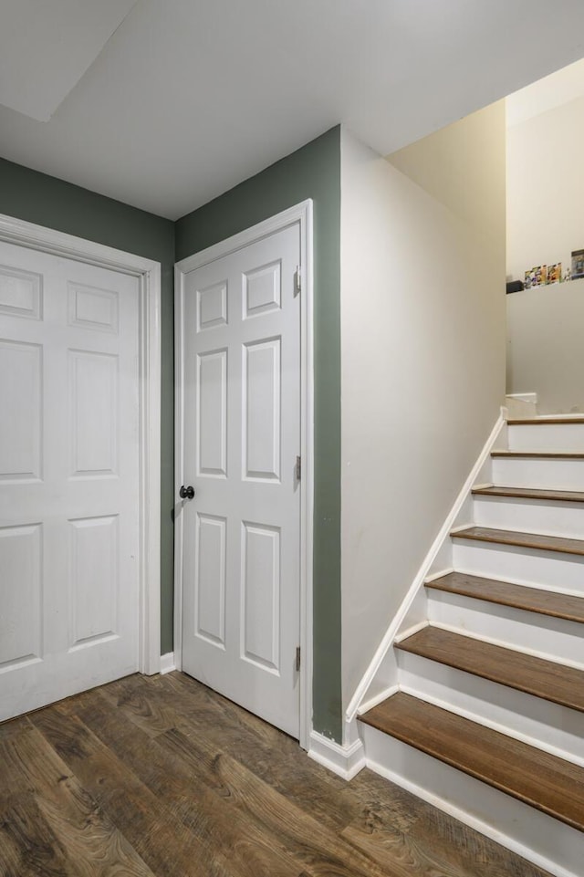 1169 Mountain Creek Ln, Big Island, VA 24526 - stairs with wood finished floors and baseboards