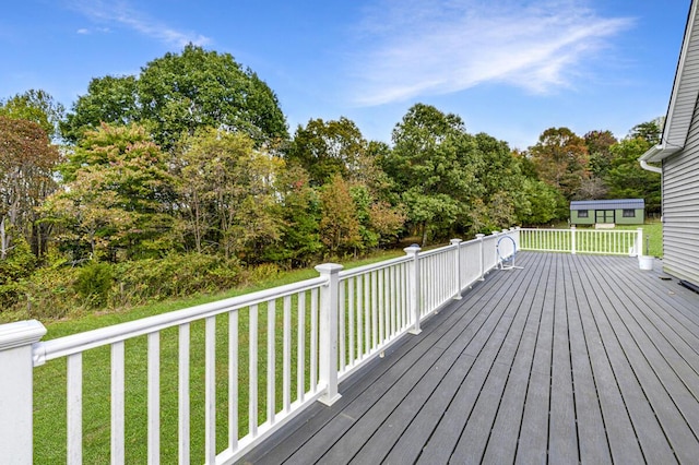 1169 Mountain Creek Ln, Big Island, VA 24526 - wooden deck with a yard