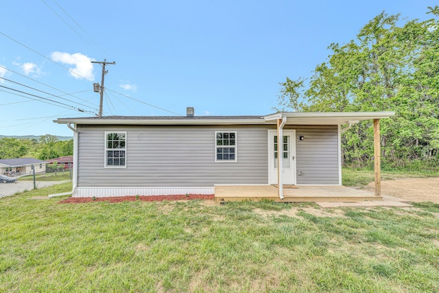 view of back of property