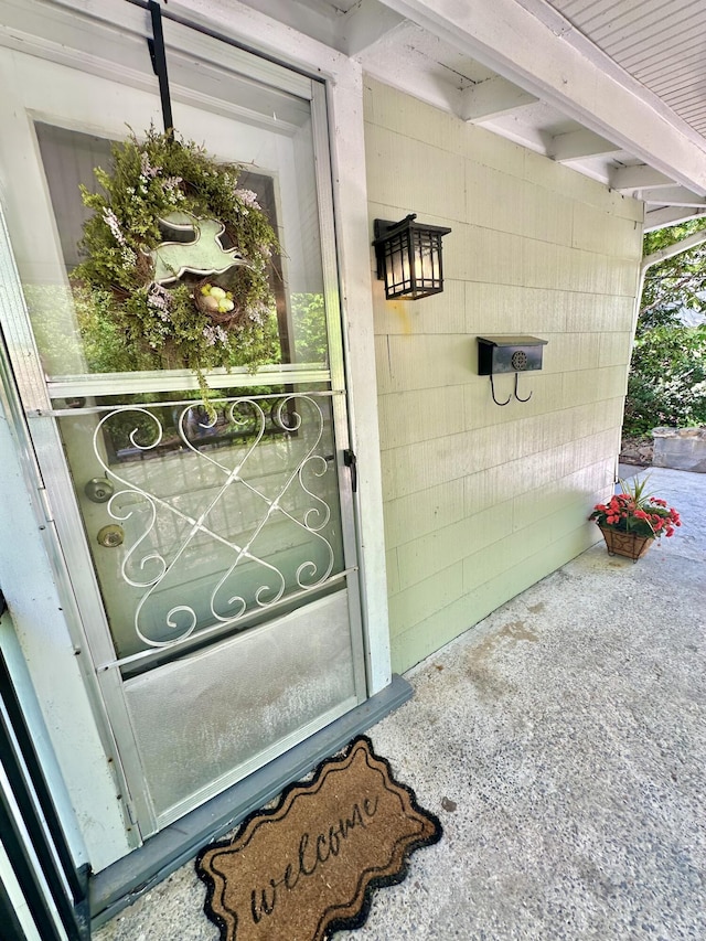 view of exterior entry