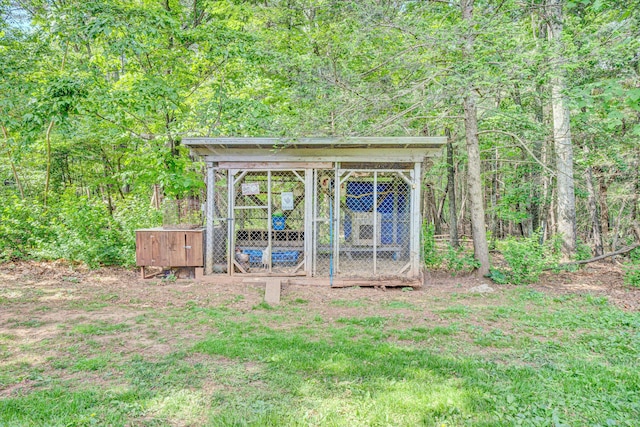view of poultry coop