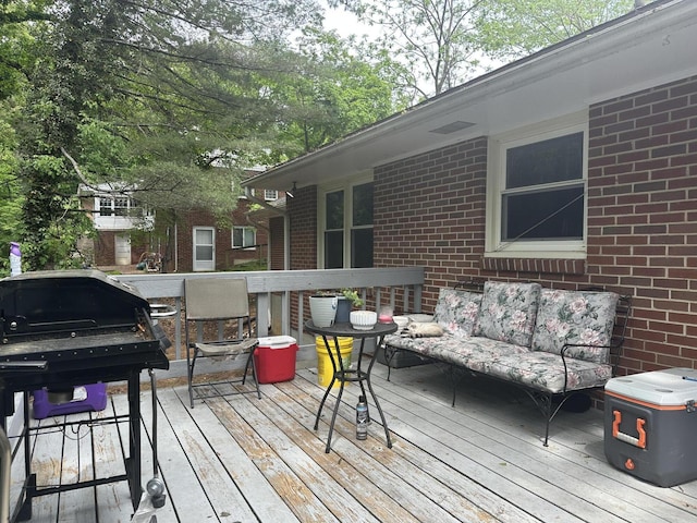 2560 Inglewood Rd SW, Roanoke, VA 24015 - wooden deck with grilling area