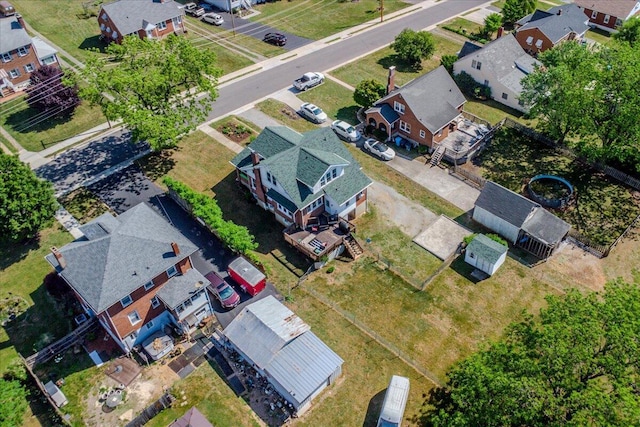 aerial perspective of suburban area