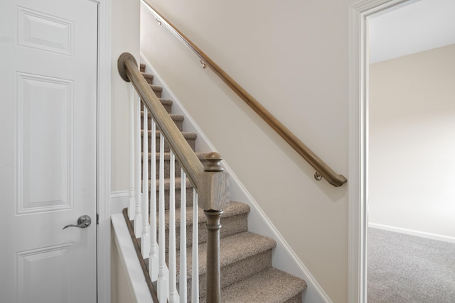 5595 New Pleasant Way, Salem, VA 24153 - stairs featuring carpet flooring