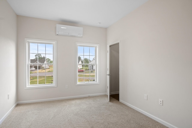 5595 New Pleasant Way, Salem, VA 24153 - spare room featuring baseboards, carpet floors, and a wall mounted AC