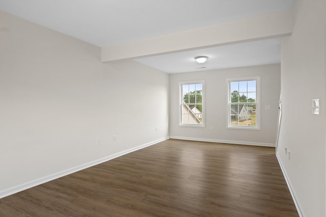 5595 New Pleasant Way, Salem, VA 24153 - unfurnished room with baseboards and dark wood-style flooring