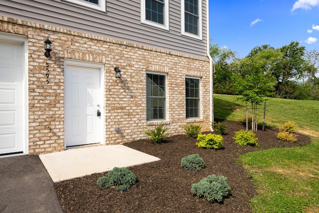 5595 New Pleasant Way, Salem, VA 24153 - doorway to property featuring a lawn and a garage