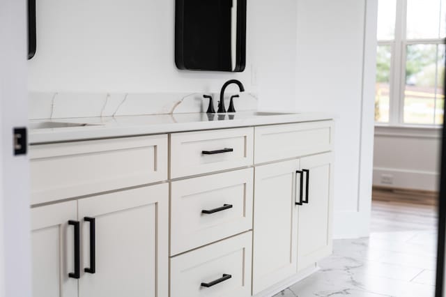 1065 Cedar Fox Ct, Forest, VA 24551 - bathroom featuring marble finish floor and vanity