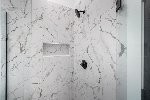 1065 Cedar Fox Ct, Forest, VA 24551 - bathroom featuring a marble finish shower