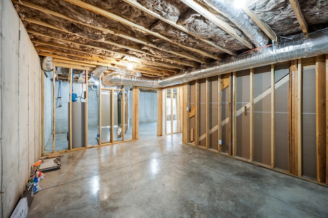 1065 Cedar Fox Ct, Forest, VA 24551 - unfinished below grade area with gas water heater