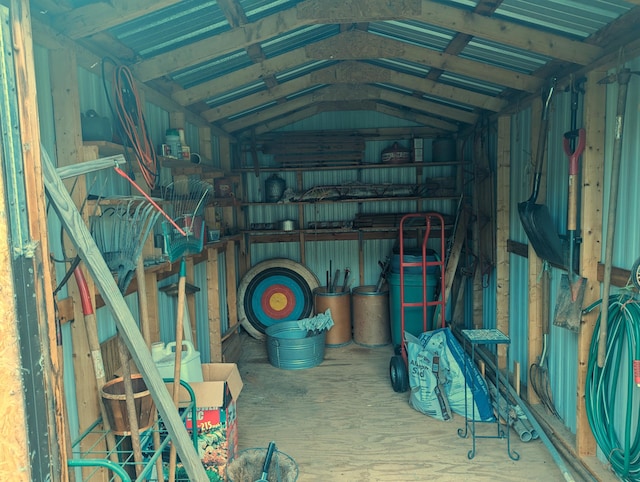 view of storage room