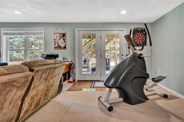 4848 Hickory Ridge Ct, Roanoke, VA 24018 - exercise area with recessed lighting and baseboards