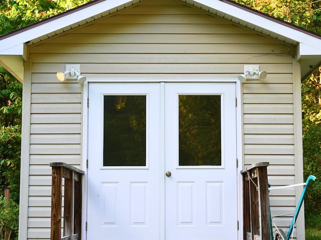 195 Lost Spring Ln, Lexington, VA 24450 - view of outbuilding with an outdoor structure and french doors
