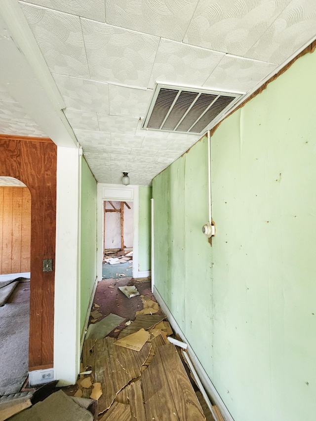 hall featuring visible vents