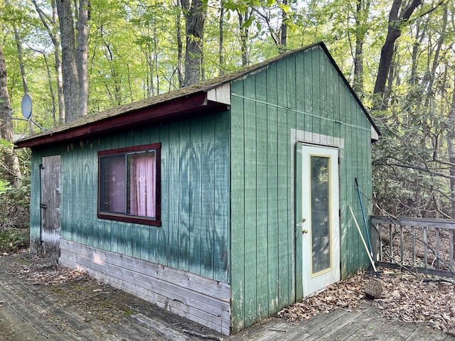 view of outbuilding with an outdoor structure