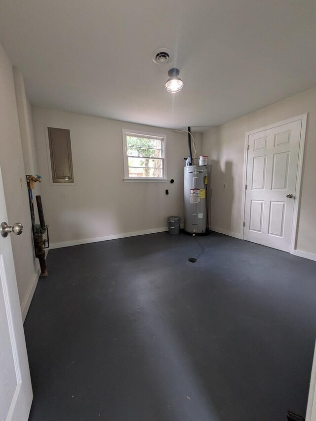 58 Lakeland Cir, Troutville, VA 24175 - interior space featuring electric water heater and visible vents