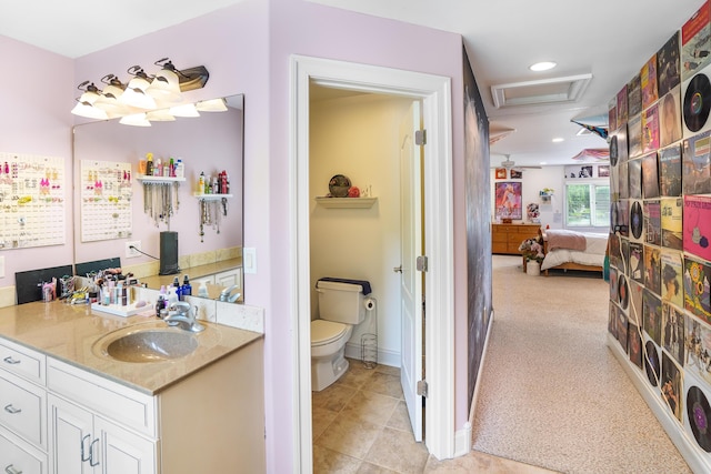 2580 Lakewood Forest Rd, Moneta, VA 24121 - bathroom featuring ensuite bathroom, toilet, vanity, and recessed lighting