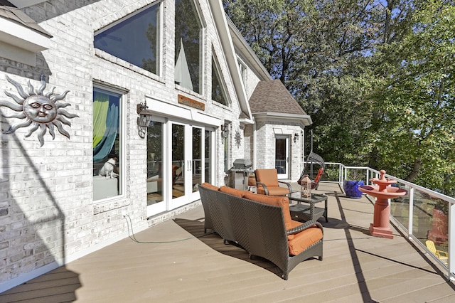 2580 Lakewood Forest Rd, Moneta, VA 24121 - wooden terrace featuring french doors