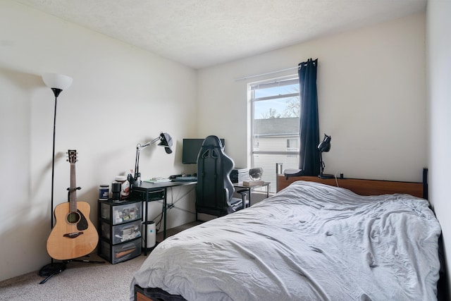 bedroom with carpet floors