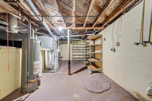 1218 Grayson Ave NW, Roanoke, VA 24017 - unfinished below grade area with water heater and heating unit