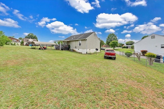 view of yard