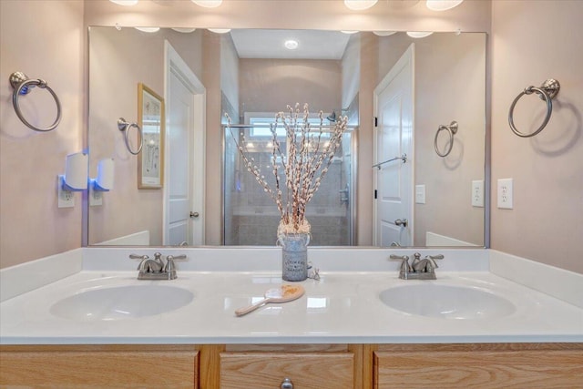 1119 Park Hall Rd, Huddleston, VA 24104 - full bath featuring a stall shower and double vanity