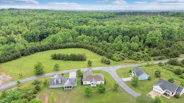 1119 Park Hall Rd, Huddleston, VA 24104 - bird's eye view of a forest