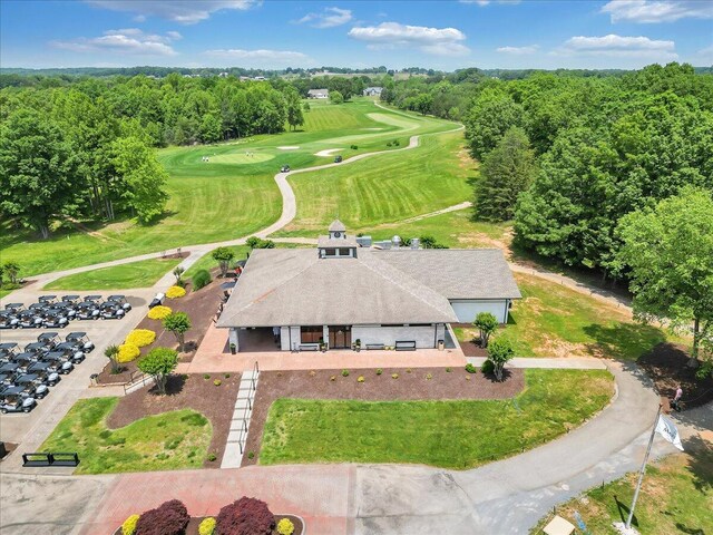 1119 Park Hall Rd, Huddleston, VA 24104 - aerial view of property and surrounding area with a golf club