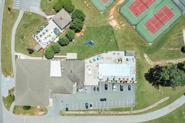 1119 Park Hall Rd, Huddleston, VA 24104 - bird's eye view