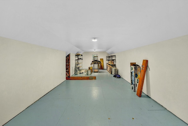 view of basement