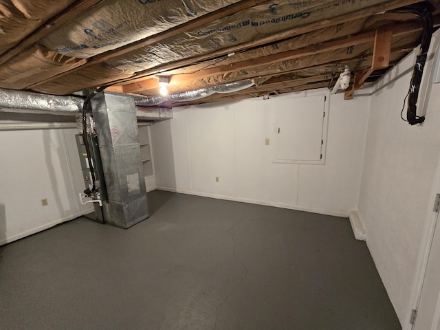 411 Raleigh Ave, Vinton, VA 24179 - unfinished below grade area with heating unit