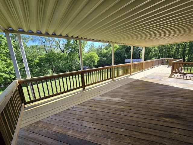 411 Raleigh Ave, Vinton, VA 24179 - wooden deck featuring view of scattered trees