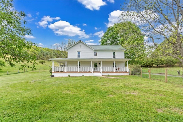 view of front of home featuring a porch