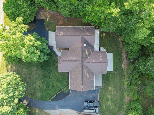 view from above of property