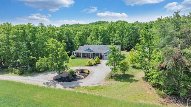 23 Alean Rd, Rocky Mount, VA 24151 - view from above of property with a forest