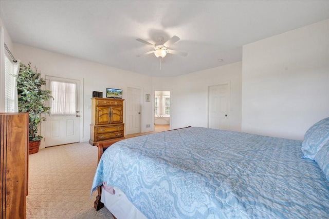 23 Alean Rd, Rocky Mount, VA 24151 - carpeted bedroom with ceiling fan and ensuite bath