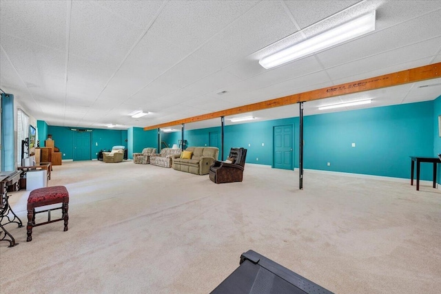 23 Alean Rd, Rocky Mount, VA 24151 - living area featuring carpet flooring and baseboards