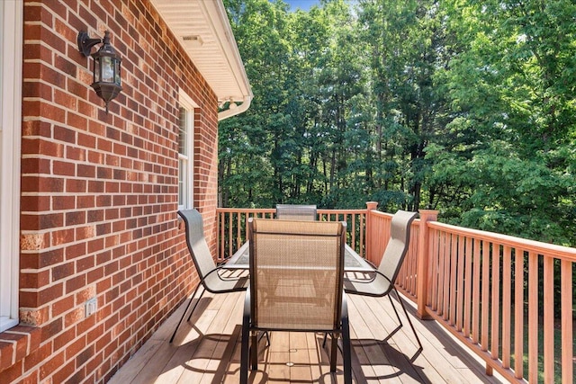 23 Alean Rd, Rocky Mount, VA 24151 - wooden terrace with outdoor dining area