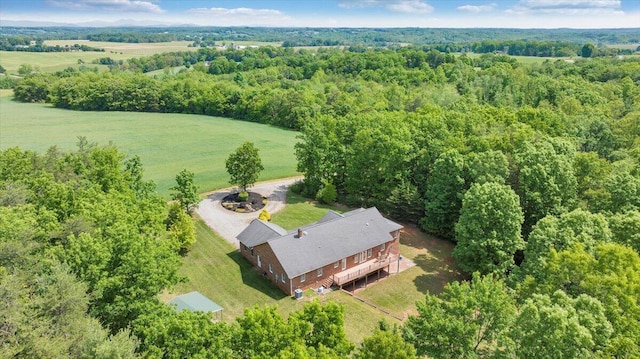 23 Alean Rd, Rocky Mount, VA 24151 - view from above of property with a heavily wooded area