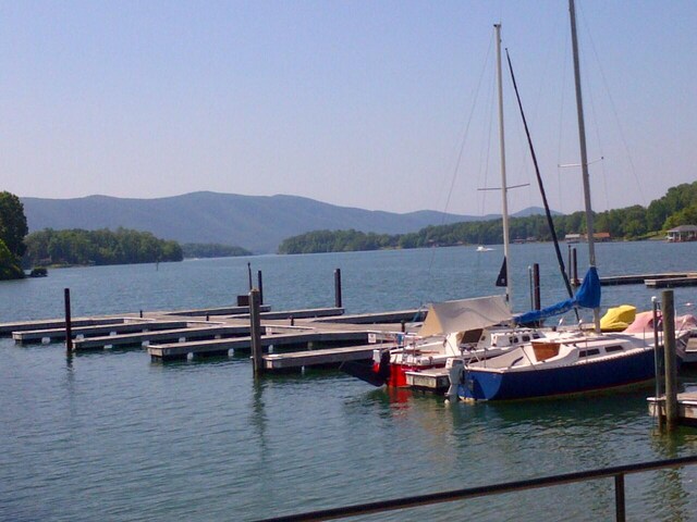 1217 Graves Harbor Trl Unit 119, Huddleston, VA 24104 - dock featuring a water and mountain view