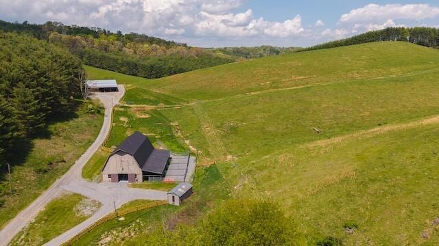 336 Turkey Run Ln, Rural Retreat, VA 24368 - aerial view of sparsely populated area