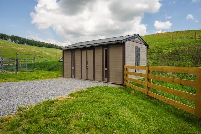 336 Turkey Run Ln, Rural Retreat, VA 24368 - view of outbuilding featuring a view of rural / pastoral area and an outbuilding