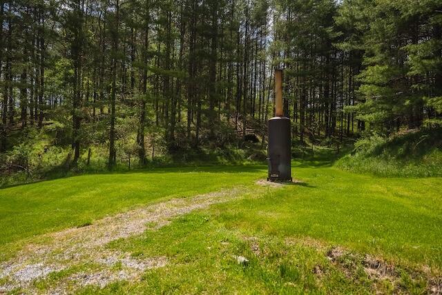 336 Turkey Run Ln, Rural Retreat, VA 24368 - view of grassy yard with a forest view