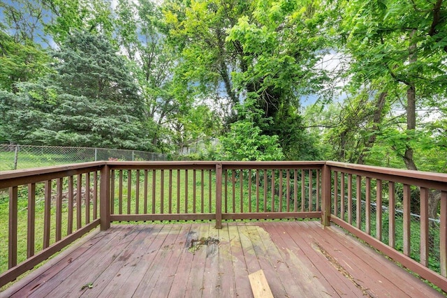 1919 Clinton Ave SE, Roanoke, VA 24013 - deck featuring a fenced backyard
