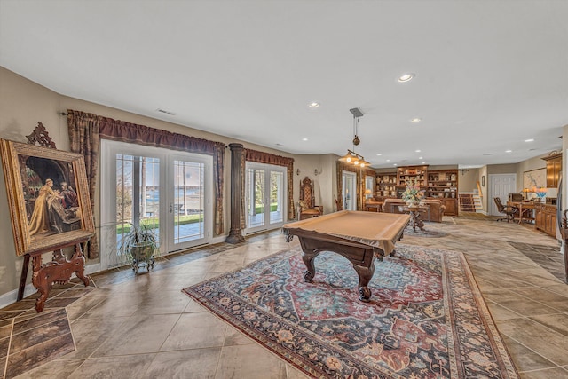 73 Windmere Trl, Moneta, VA 24121 - recreation room with pool table, recessed lighting, and baseboards