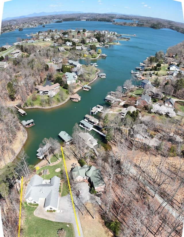 73 Windmere Trl, Moneta, VA 24121 - aerial view of residential area featuring a nearby body of water